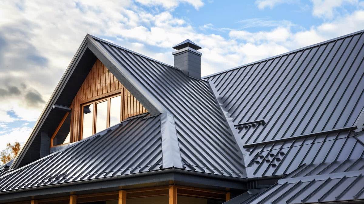Küçükpark EPDM Kauçuk Çatı – antrasit kenet sistem metal çatıyla kaplanmış müstakil ev Küçükpark EPDM Kauçuk Çatı – antrasit kenet sistem metal çatıyla kaplanmış müstakil ev
